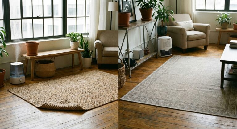 Why natural fiber rugs require different humidity care than synthetic rugs