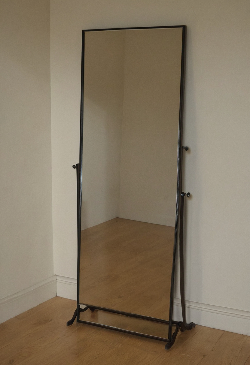 Practical visual for How should floor mirrors relate to windows and daylight