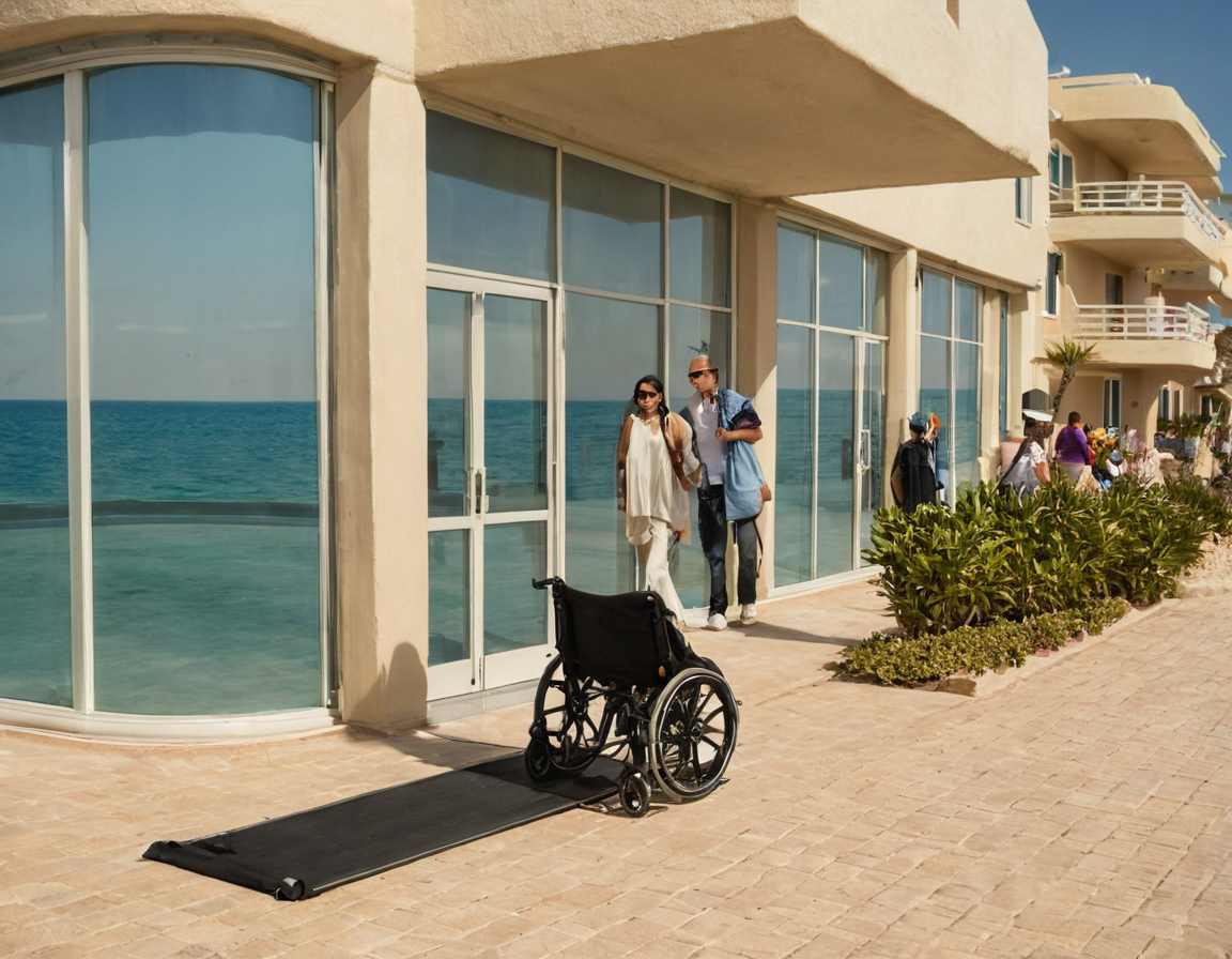 Car-free Al Marjan Island guide visual for What safety rules apply to floor mirrors in walking routes