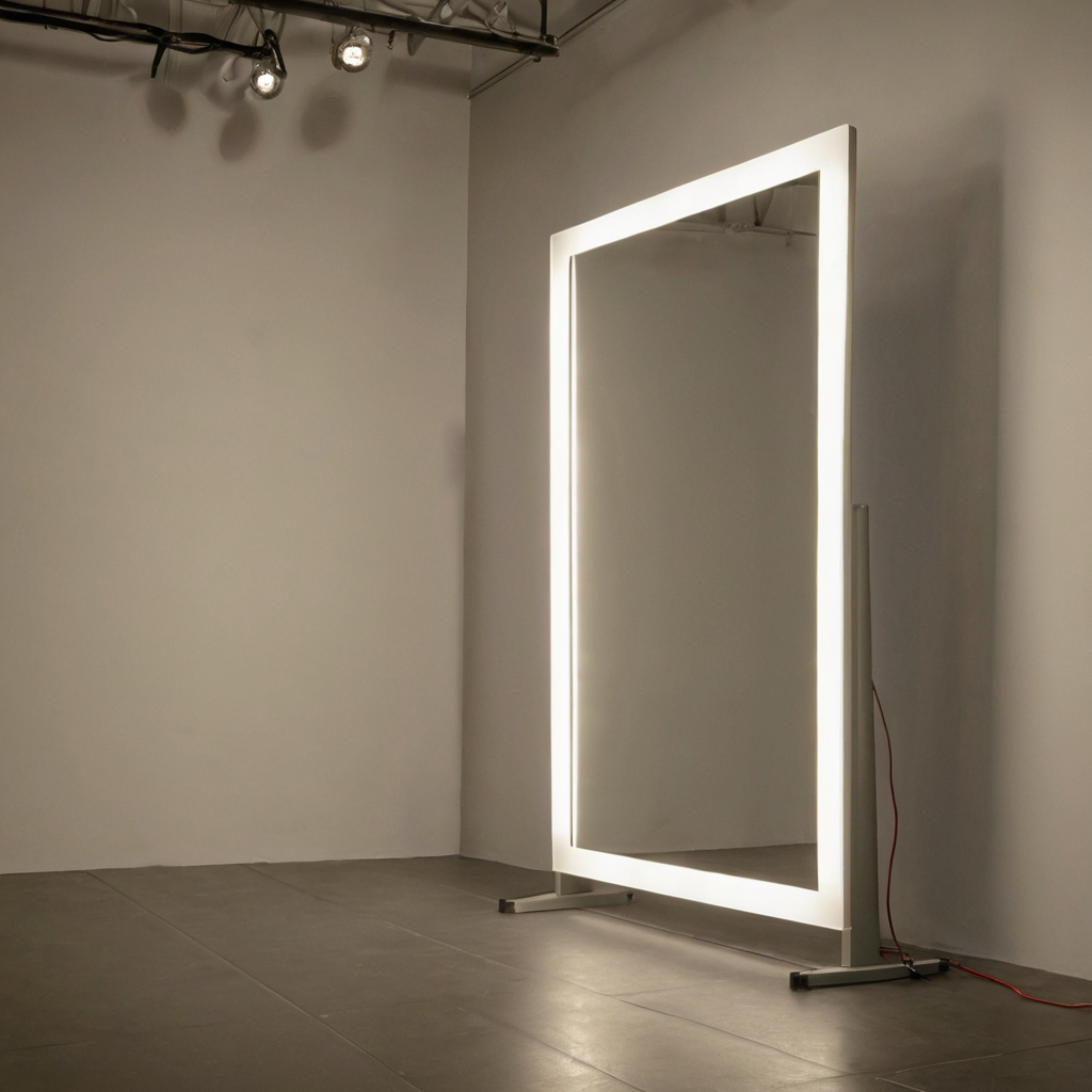 A floor-mirror lighting specification should end with procurement and field verification editorial visual