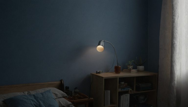 Why Grey-Blue Wallpaper Changes Under LEDs: A Sample-and-Mockup Lighting Method editorial visual