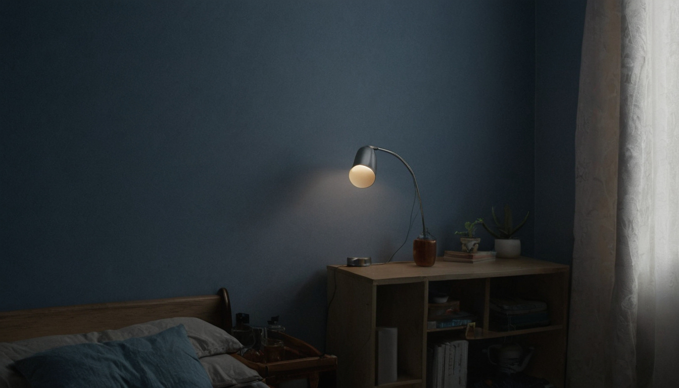 Why Grey-Blue Wallpaper Changes Under LEDs: A Sample-and-Mockup Lighting Method editorial visual