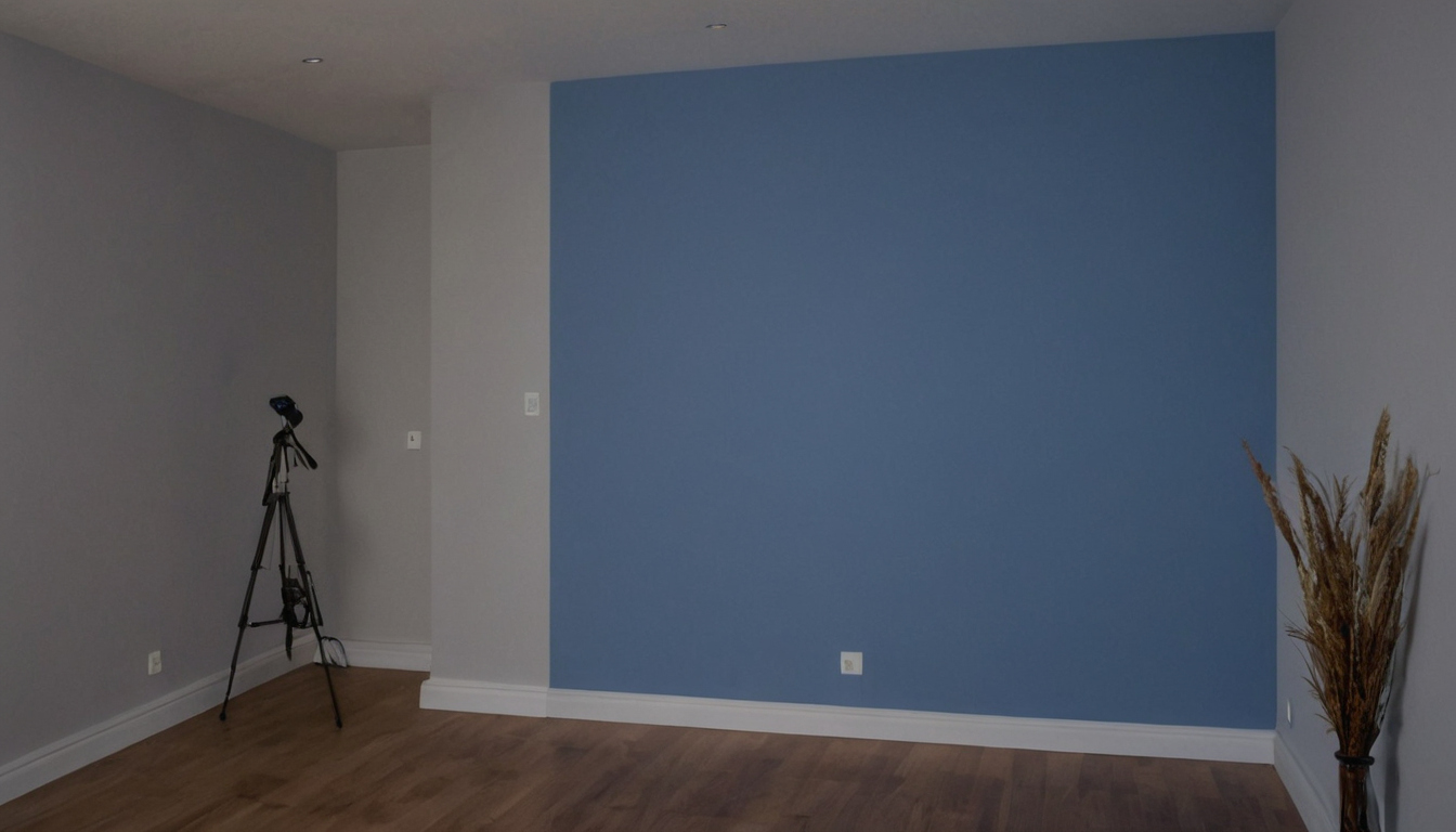 Can daylight and residential LEDs noticeably fade grey-blue wallpaper editorial visual
